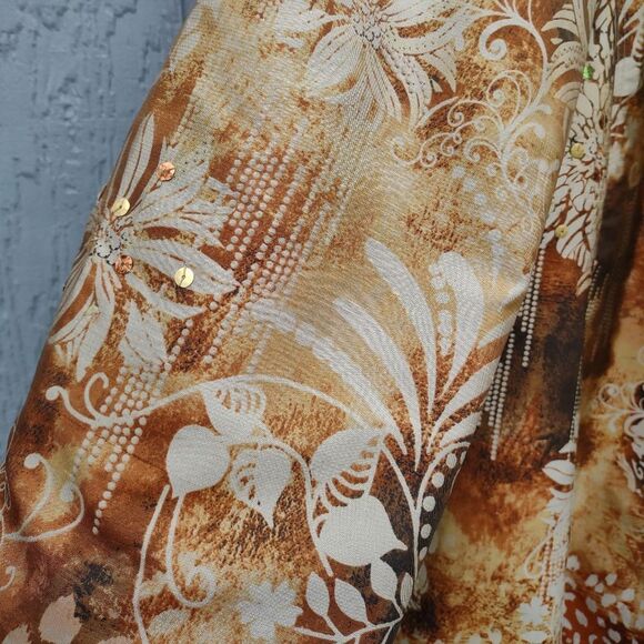 Chico's Silk Blend Animal Print Blazer Large - Picture 5 of 15